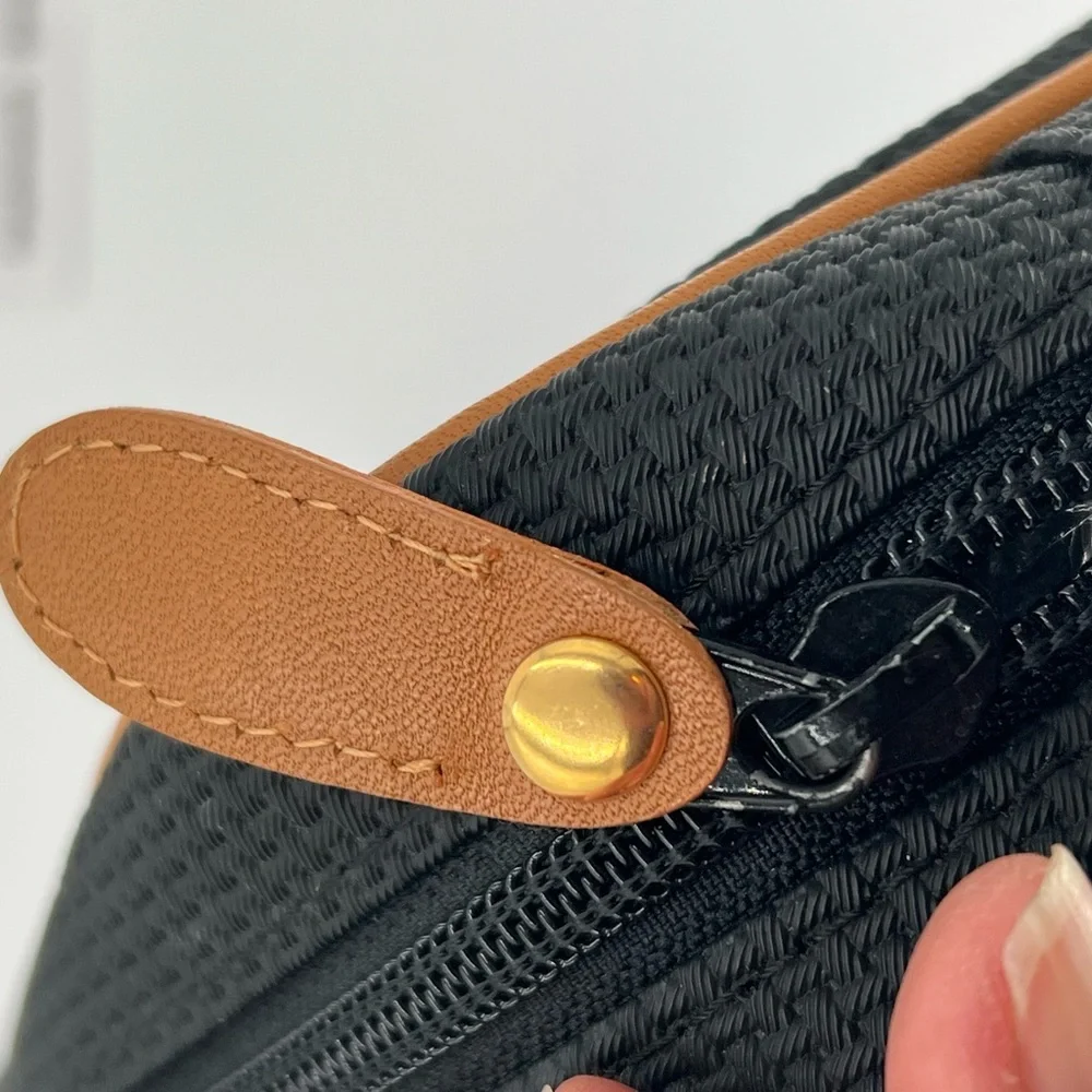 Vintage YSL Black and Tan Toiletry Bag Like New Condition w/Entrupy COA! - Picture 8 of 11